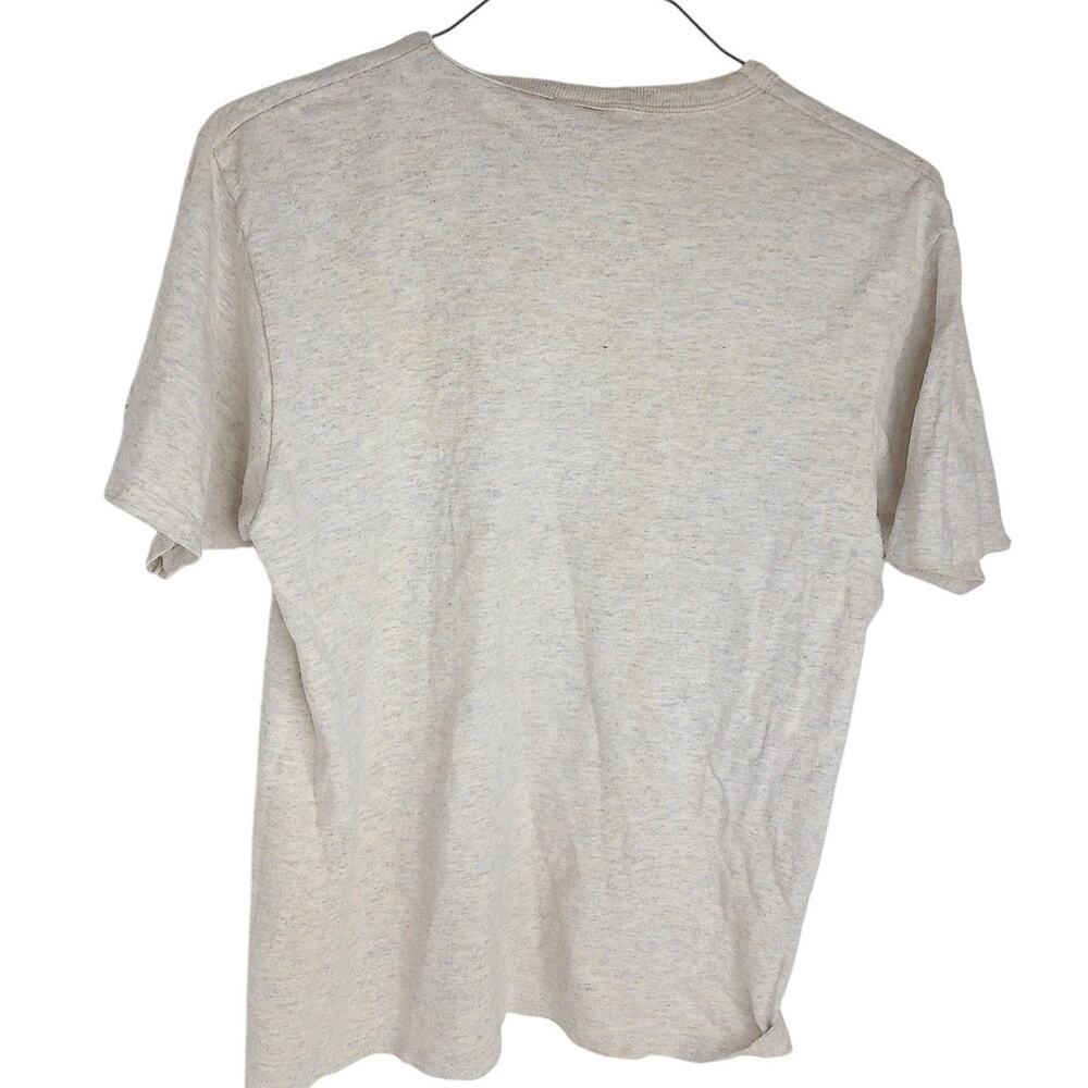 Vintage Champion T-Shirt 90s Embroidered Script Logo Heather Gray Made in USA M - Picture 9 of 11